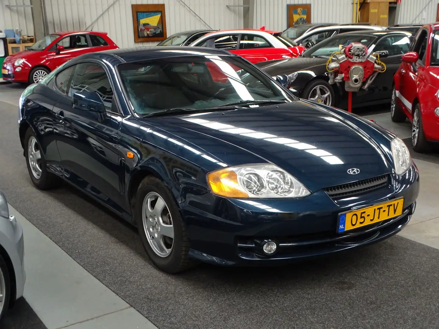 Hyundai Coupe 2.7i V6 FX Automaat RATEL IN MOTOR Airco, Cruise C Blauw - 2