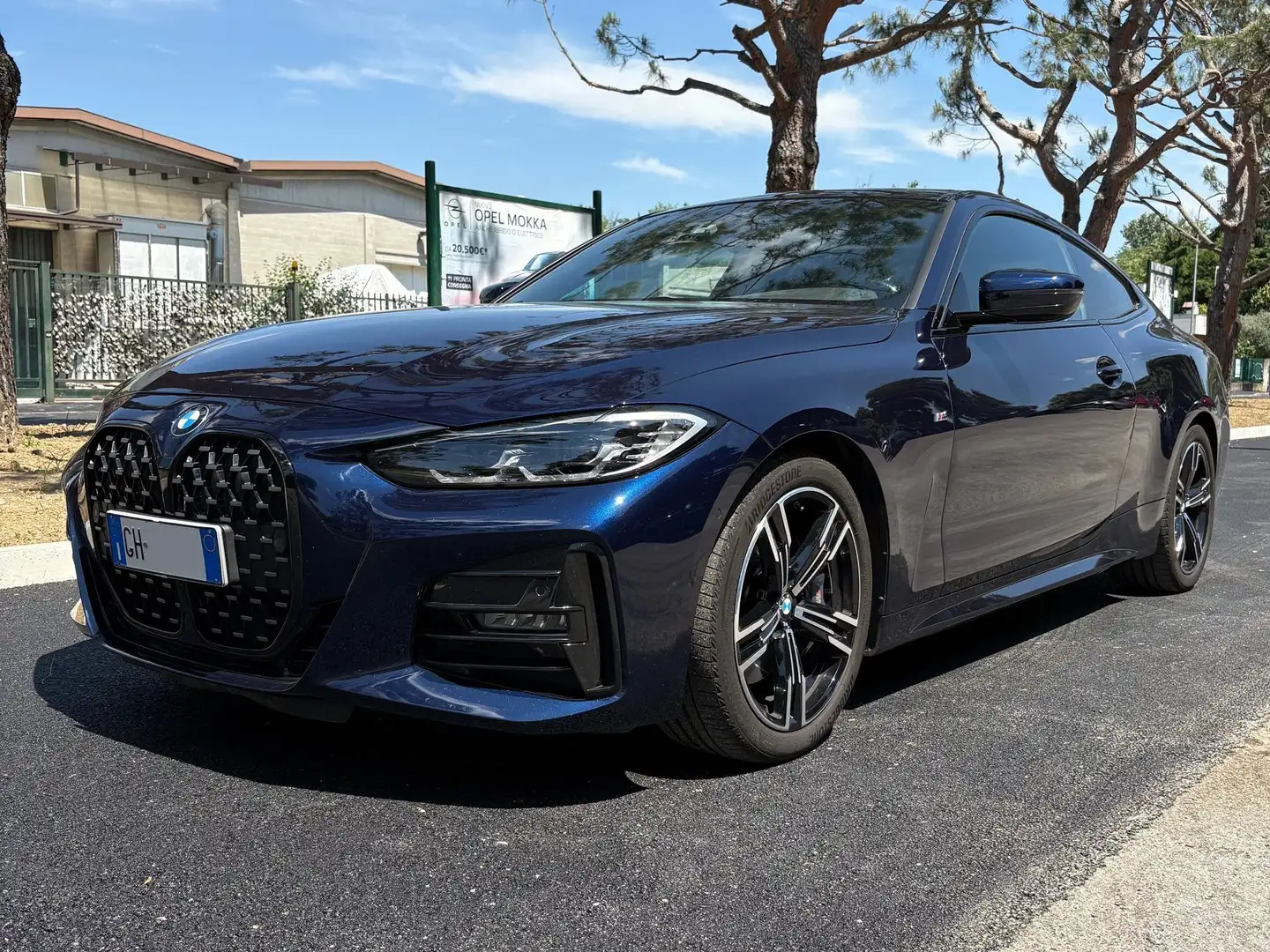 BMW 420 Serie 4 G22 2020 Coupe' 420d mhev 48V Msport auto Blu/Azzurro - 1