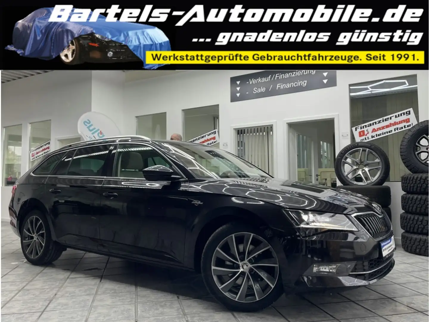 Skoda Superb Combi 2.0 TDI L&K, Leder, ACC, Canton Siyah - 1