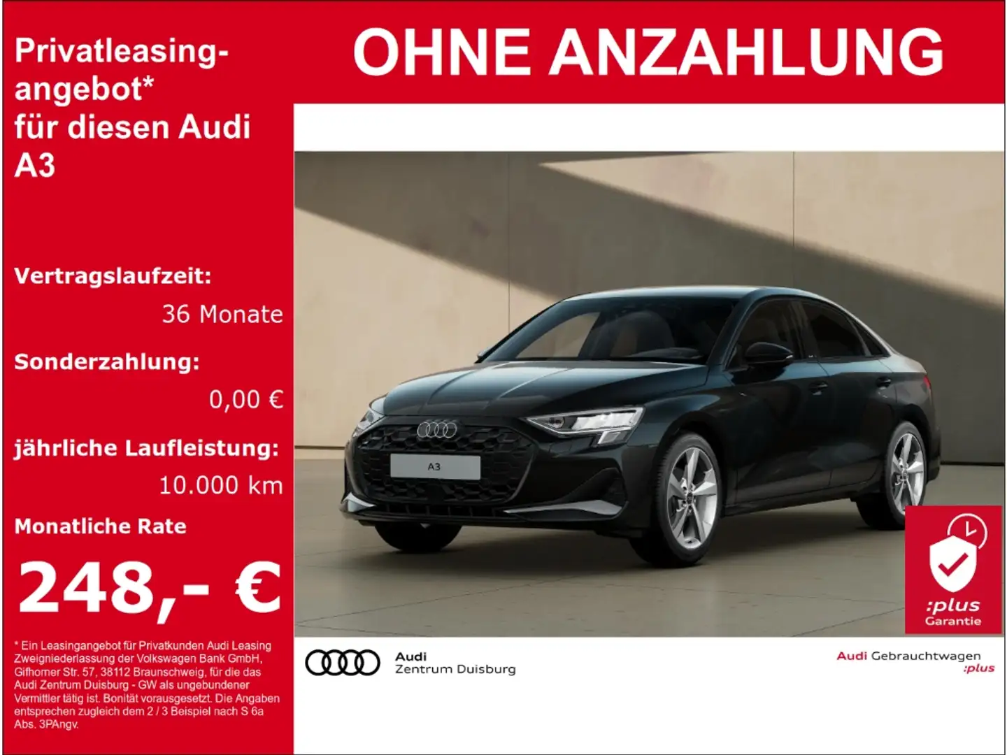Audi A3 Limousine 30 TFSI advanced Чёрный - 1