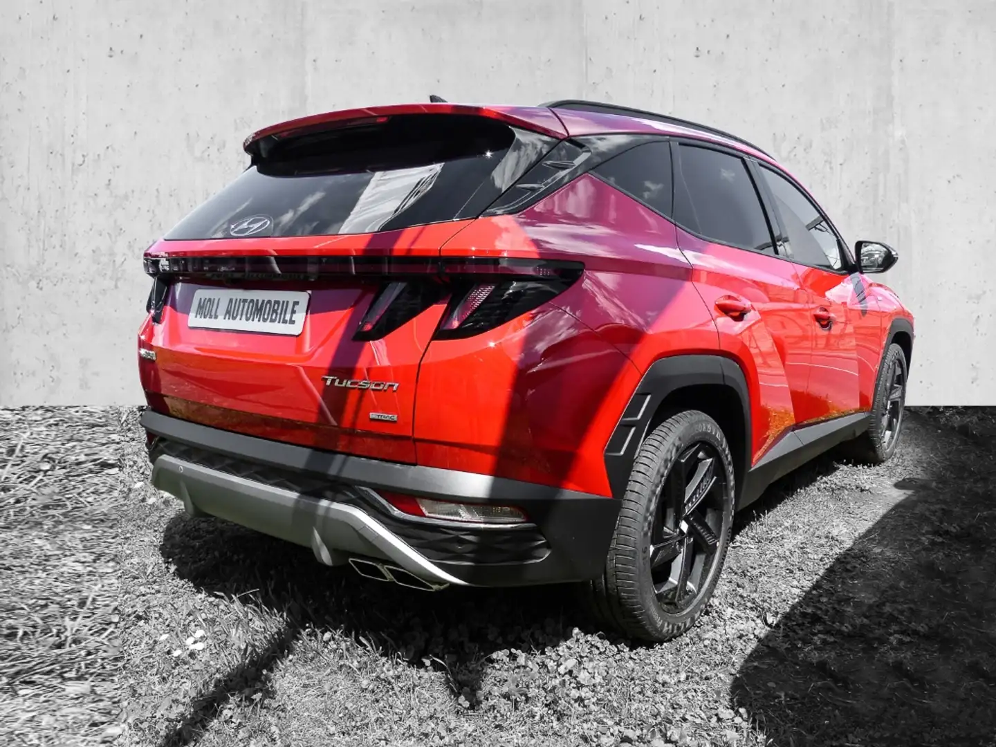 Hyundai TUCSON Blackline Mild-Hybrid 4WD Navi Kamera PDC Rot - 2