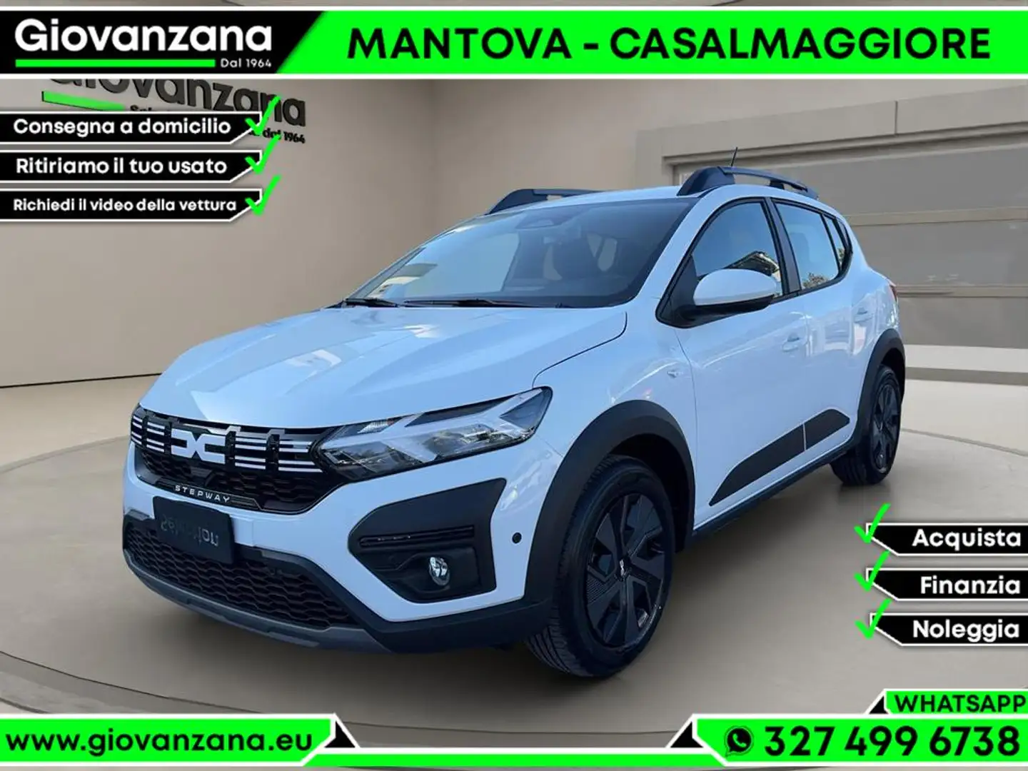 Dacia Sandero STEPWAY EXPRESSION GPL 100cv PRONTA NEOPATENTATI Bílá - 1