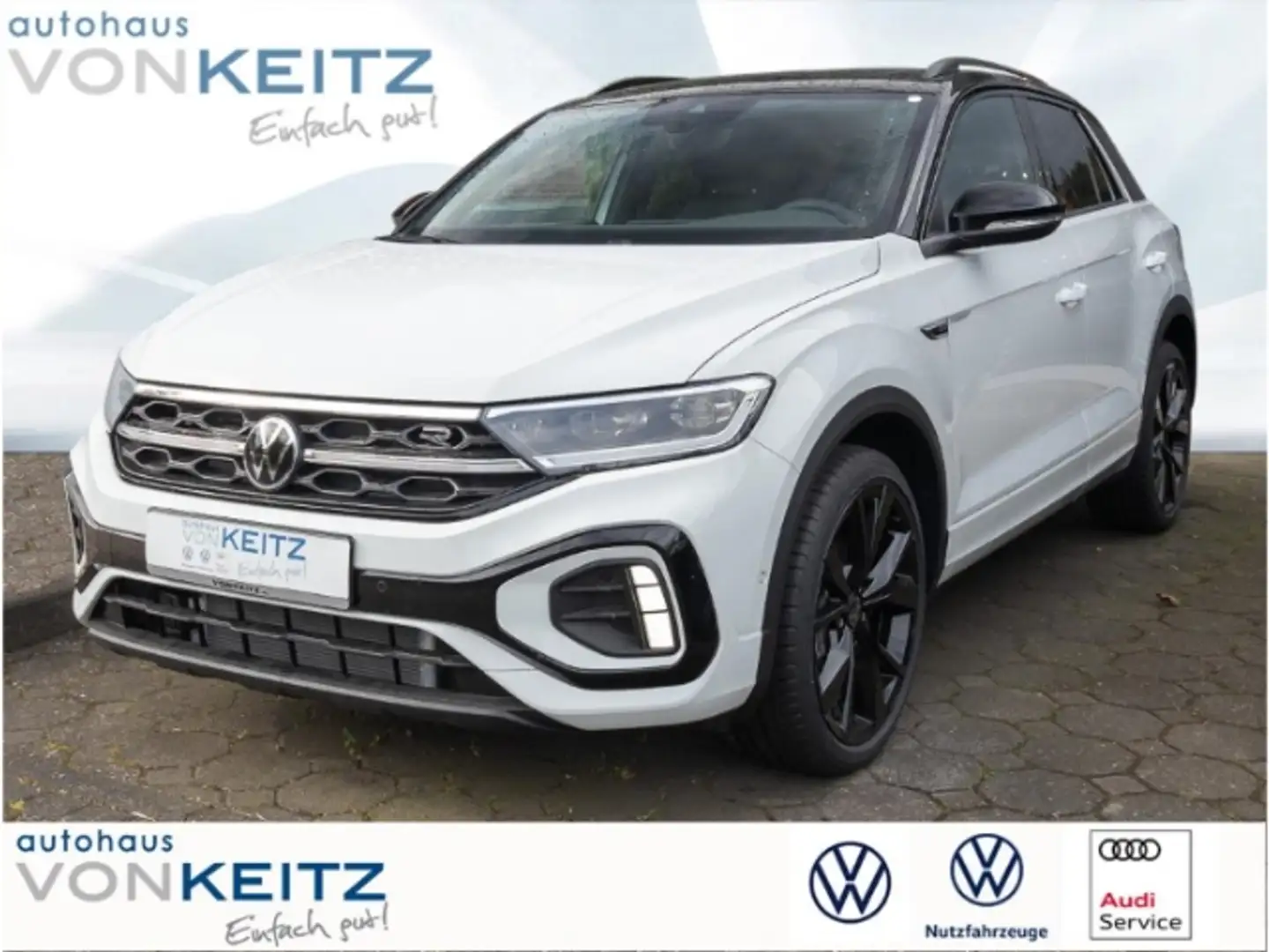 Volkswagen T-Roc R-Line 1.5 TSI Sportpaket AHK-abnehmbar El. Panoda Blanc - 1